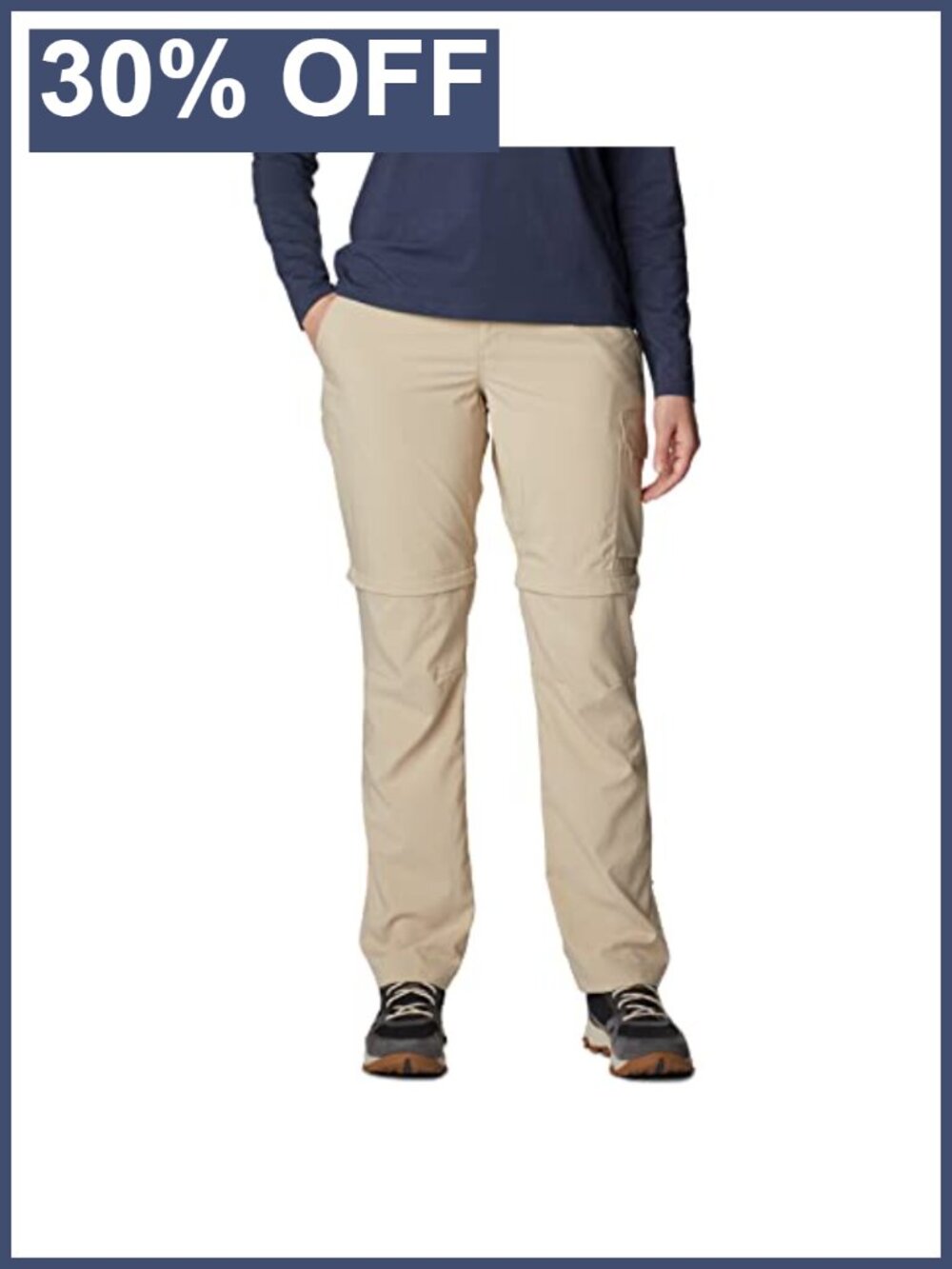 Convertible Hiking Pants Recycled Polyester Omni-Shade Omni-Wick